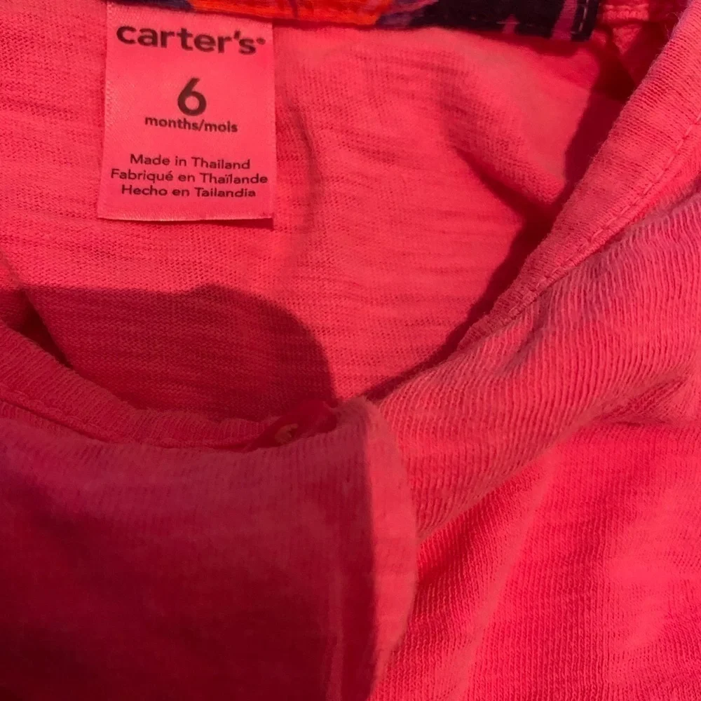 NWT Carter's floral dress with pink sweater set